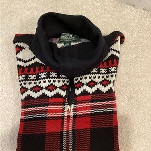 Ralph Lauren Red and Black Woman’s Sweater